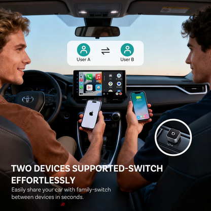 Trådløs Carplay / Android Auto-adapter Ottocast Mini Cube Style C til Apple iPhone / Android-serien CP88-T3
