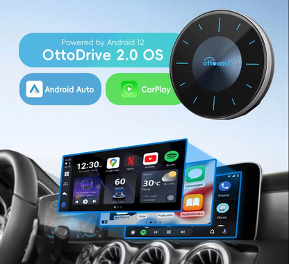 Trådløs Carplay / Android Auto-adapter Ottocast OttoAibox P3 til Apple iPhone / Android Series PCS46