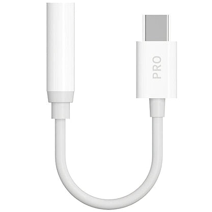 USB-C - 3,5 mm lydadapter Dudao L16CPro, hvid
