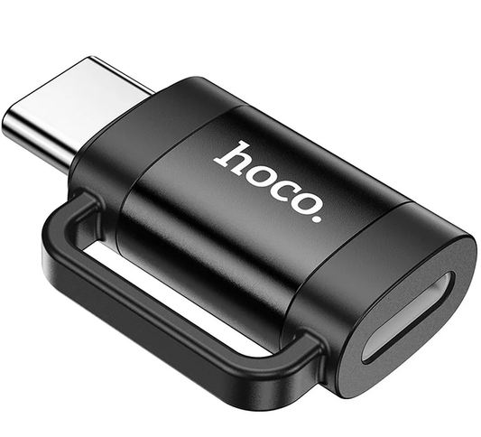 Data- og opladningsadapter Lightning - USB-C HOCO UA31E, Sort