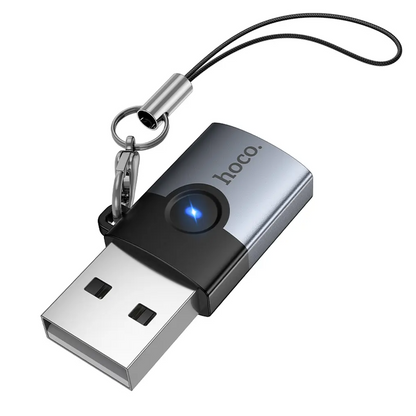 USB-C til USB-A Data- og Opladeradapter HOCO UA46B, Grå