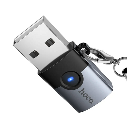 USB-C til USB-A Data- og Opladeradapter HOCO UA46B, Grå