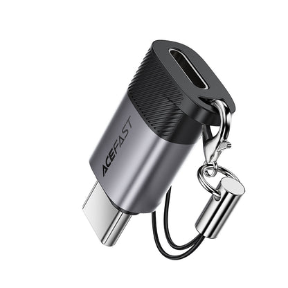 Data- og Opladningsadapter Lightning - USB-C Acefast J19, Grå