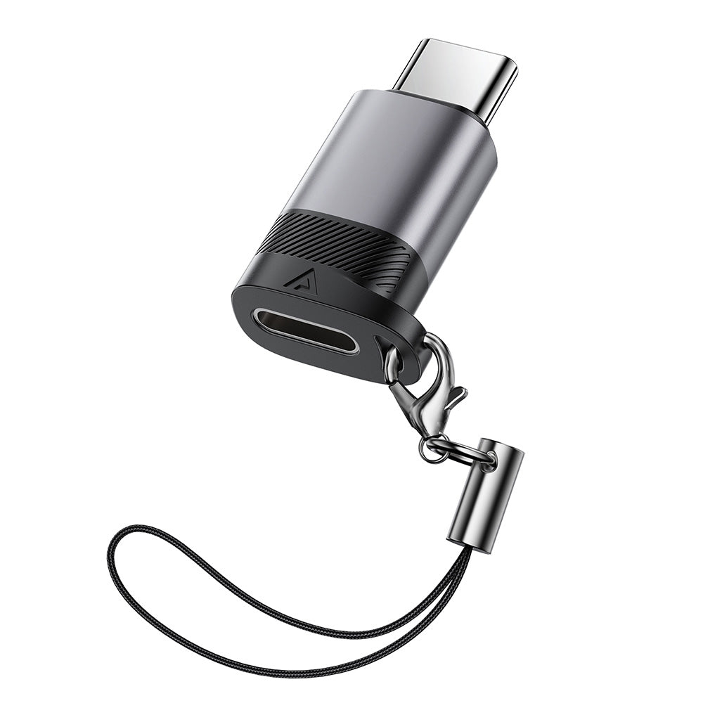Data- og Opladningsadapter Lightning - USB-C Acefast J19, Grå