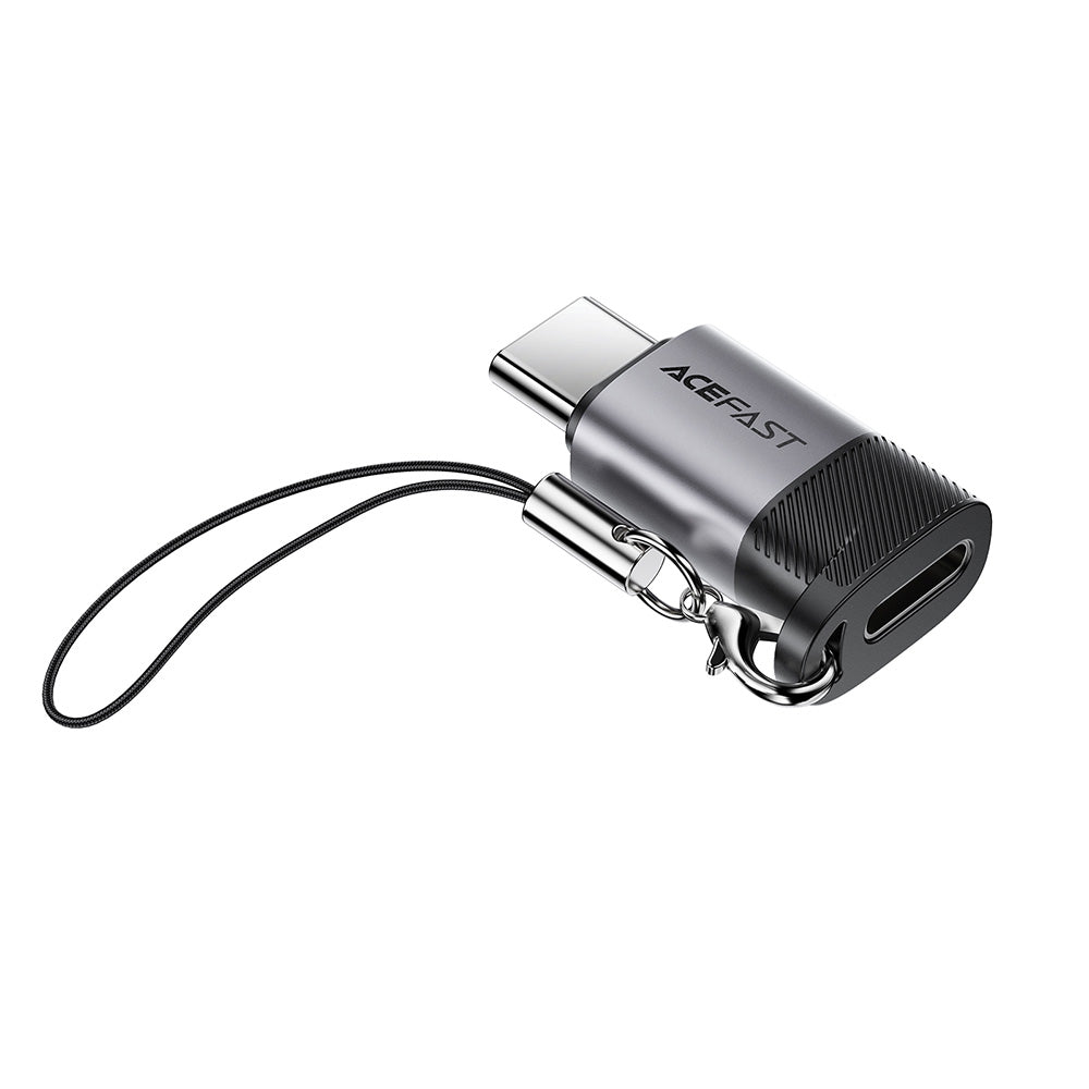 Data- og Opladningsadapter Lightning - USB-C Acefast J19, Grå