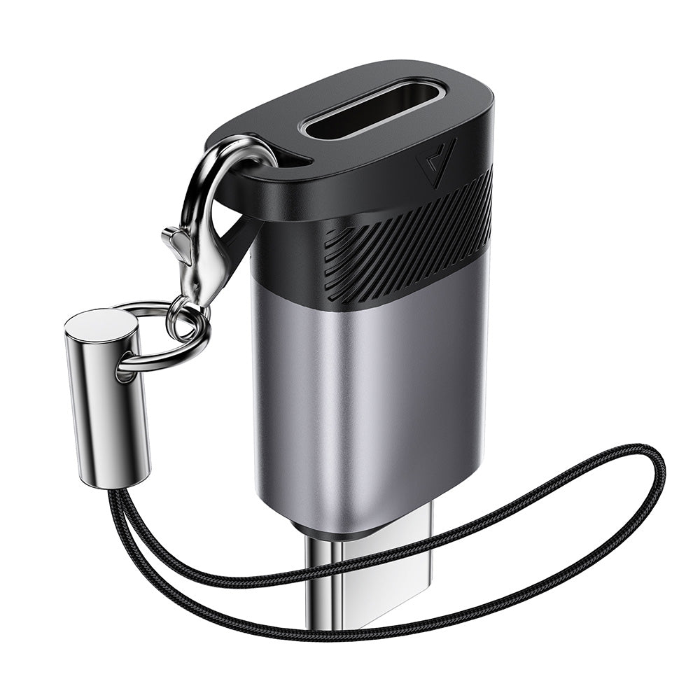 Data- og Opladningsadapter Lightning - USB-C Acefast J19, Grå
