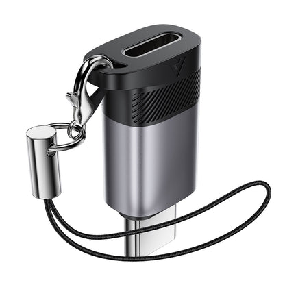 Data- og Opladningsadapter Lightning - USB-C Acefast J19, Grå