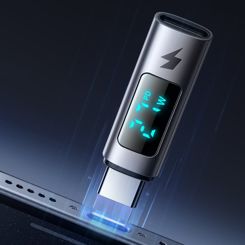 Adapter til Data og Opladning Lightning - USB-C McDodo OT-5990 Wales Display, Sort