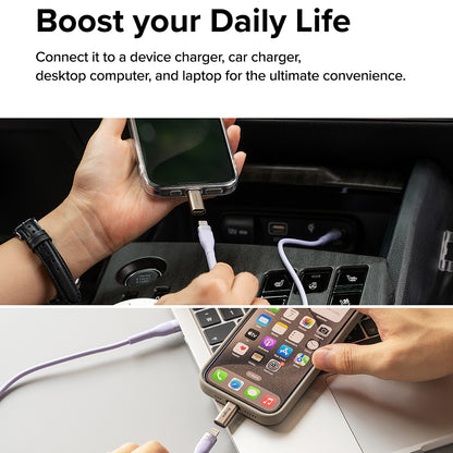 Adapter til data og opladning Lightning - USB-C Ringke, Brun, Sæt med 2 stk.