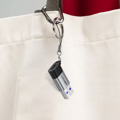 USB-C - USB-A Acefast J8 Data- og Opladningsadapter, Grå