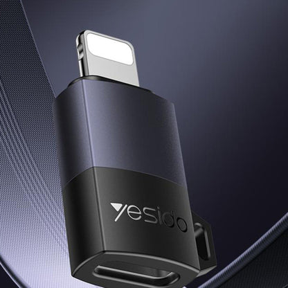 USB-C - Lightning Data og Opladningsadapter Yesido GS27, Grå