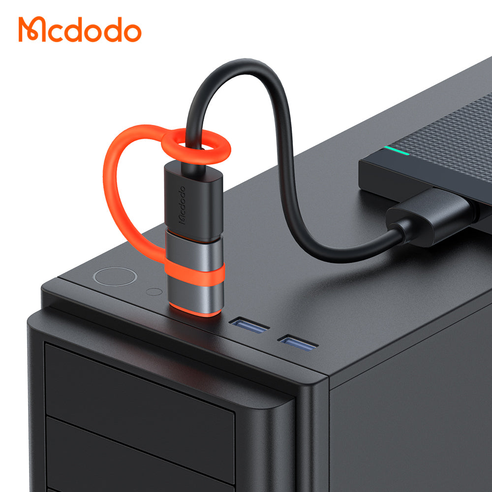 Adapter til data og opladning USB-C - USB-A McDodo OT-3800, Grå