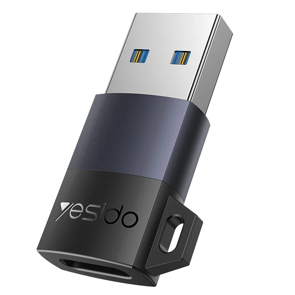 USB-C - USB-A Data- og Opladningsadapter Yesido GS34, Grå