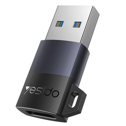 USB-C - USB-A Data- og Opladningsadapter Yesido GS34, Grå