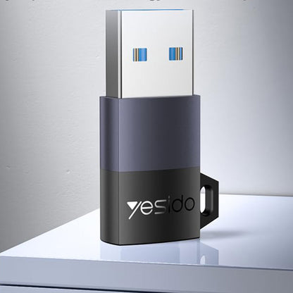 USB-C - USB-A Data- og Opladningsadapter Yesido GS34, Grå