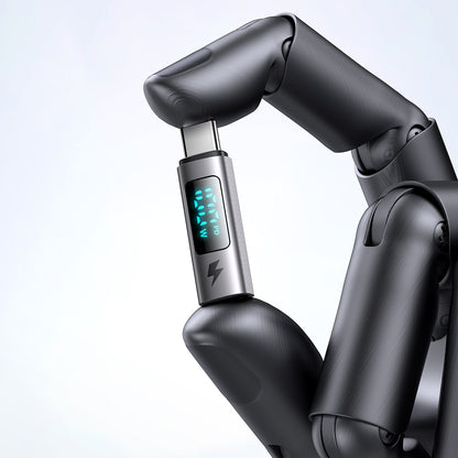 Adapter til data og opladning USB-C - USB-C McDodo OT-6090 Wales Display, Sort