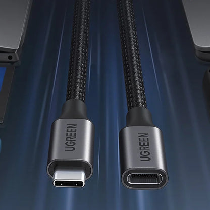 UGREEN US372 USB-C forlænger (45191), 1m, Sort