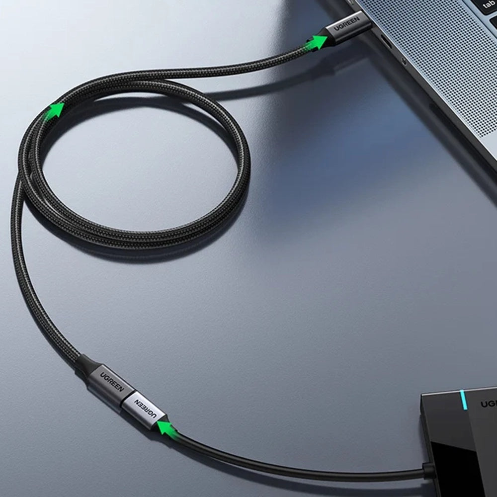 UGREEN US372 USB-C forlænger (45191), 1m, Sort