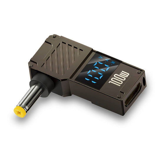 Techsuit LaptopPlugX A22 opladeradapter, DC - USB-C, Grå