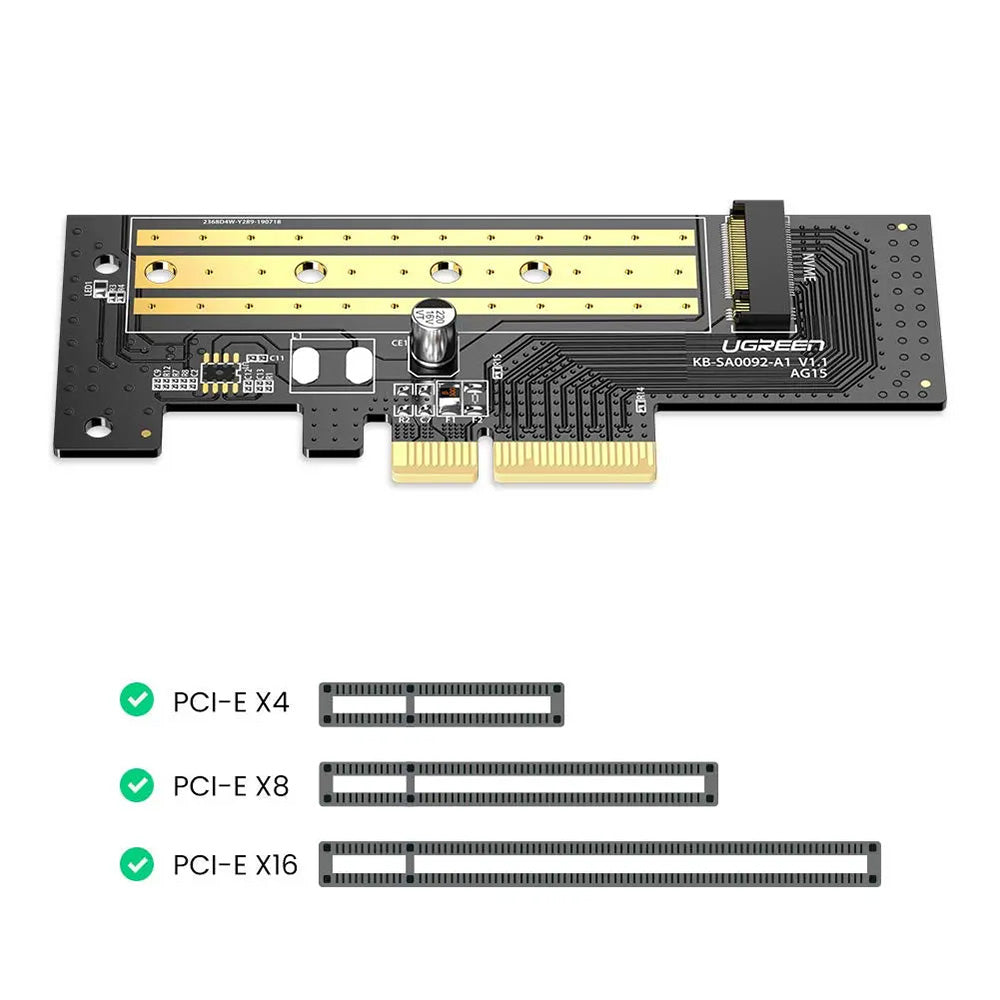 SSD Interface Adapter UGREEN CM302 (70503), NVMe M.2 - PCIe 3.0 X4