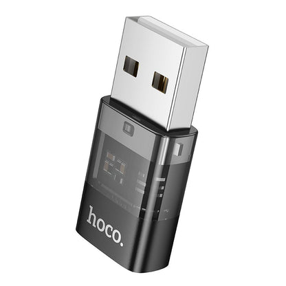 USB-C - USB-A Data og Opladningsadapter HOCO UA36C, Sort