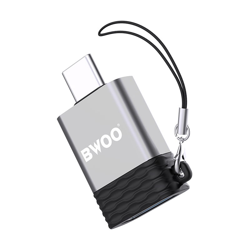 OTG USB-A - USB-C adapter BWOO BZ-35, Grå