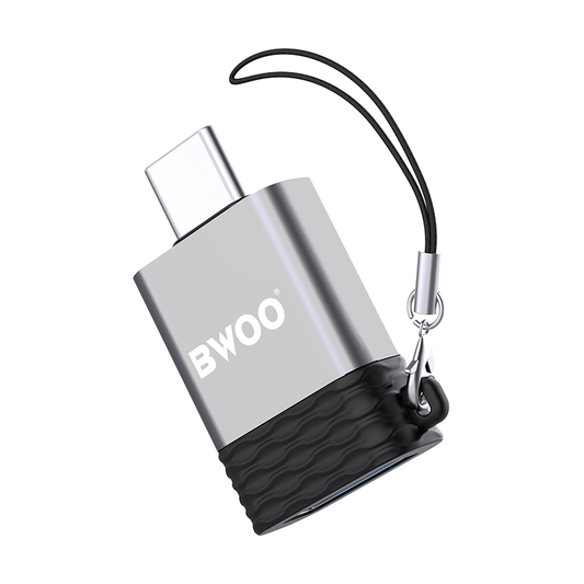 OTG USB-A - USB-C adapter BWOO BZ-35, Grå