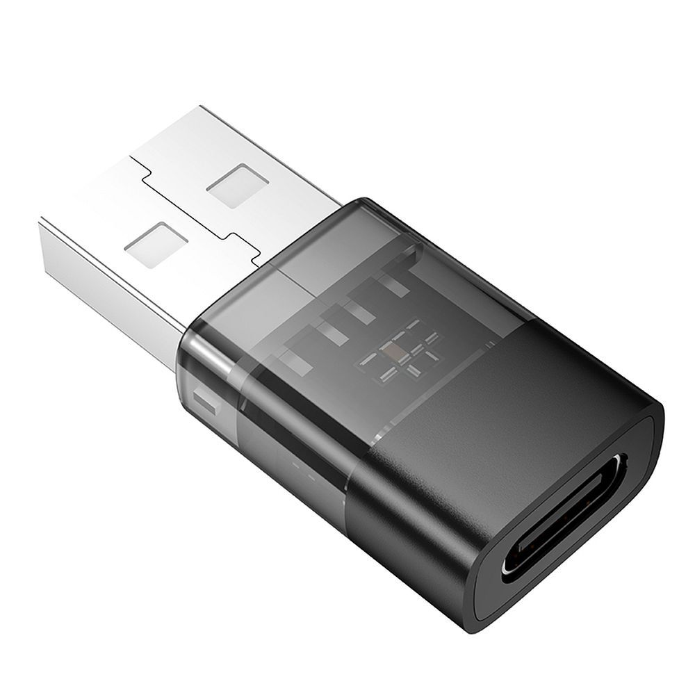 USB-C - USB-A Data og Opladningsadapter HOCO UA36C, Sort