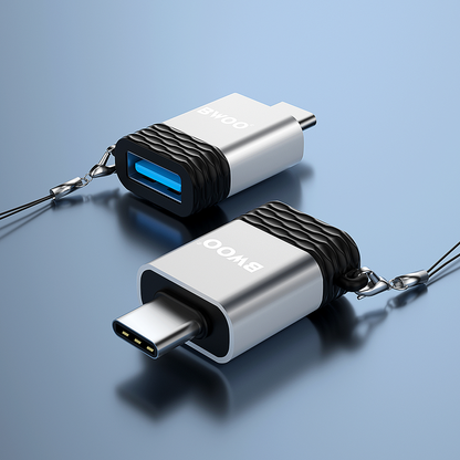 OTG USB-A - USB-C adapter BWOO BZ-35, Grå