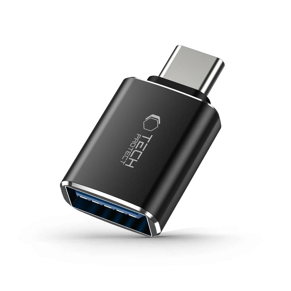 OTG Adapter USB-C - USB-A Tech-Protect Ultraboost, Sort