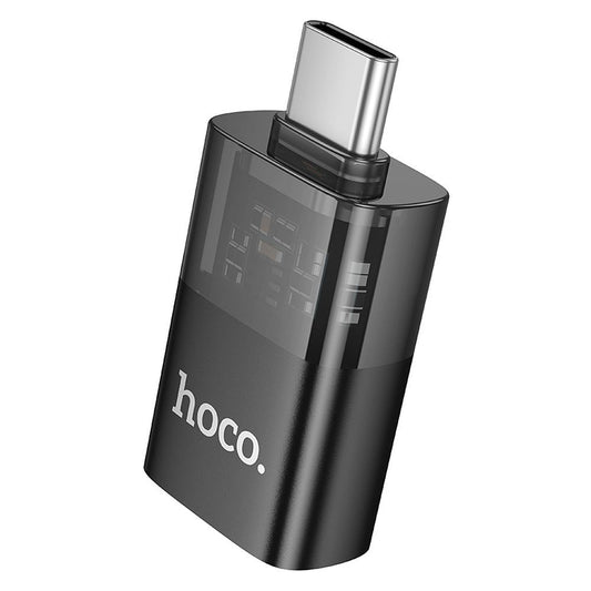 OTG Adapter USB-C - USB-A HOCO UA36B, Sort
