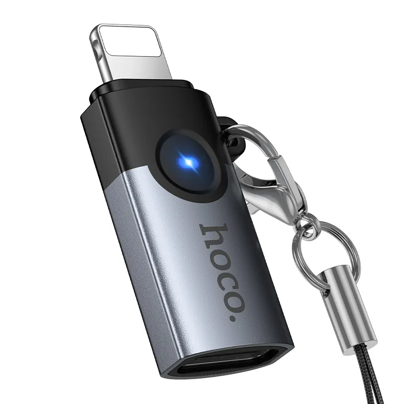 USB-C til Lightning Data- og Opladeradapter HOCO UA46A, Grå