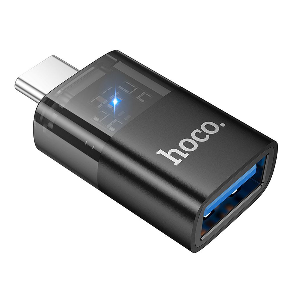 OTG Adapter USB-C - USB-A HOCO UA36B, Sort