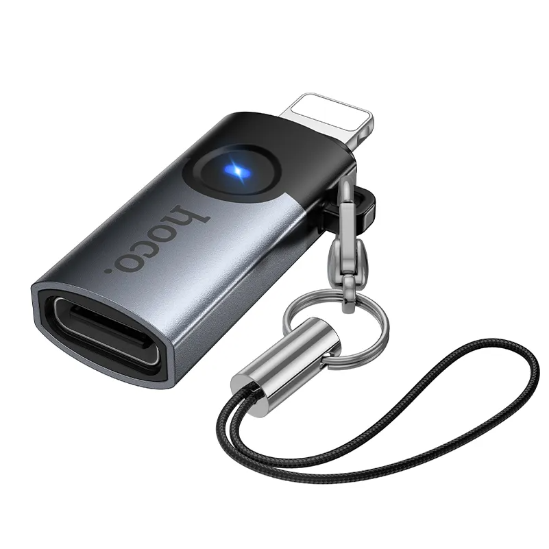 USB-C til Lightning Data- og Opladeradapter HOCO UA46A, Grå