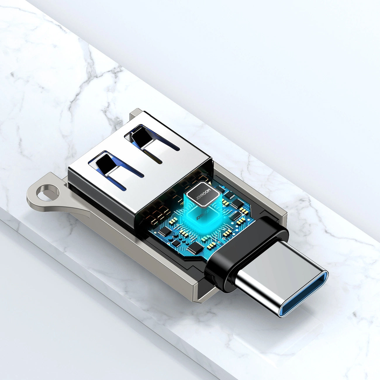 OTG Adapter USB-C - USB-A Joyroom S-H151, Sølv