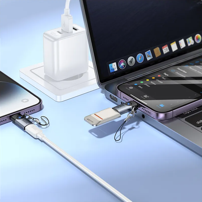 USB-C til Lightning Data- og Opladeradapter HOCO UA46A, Grå