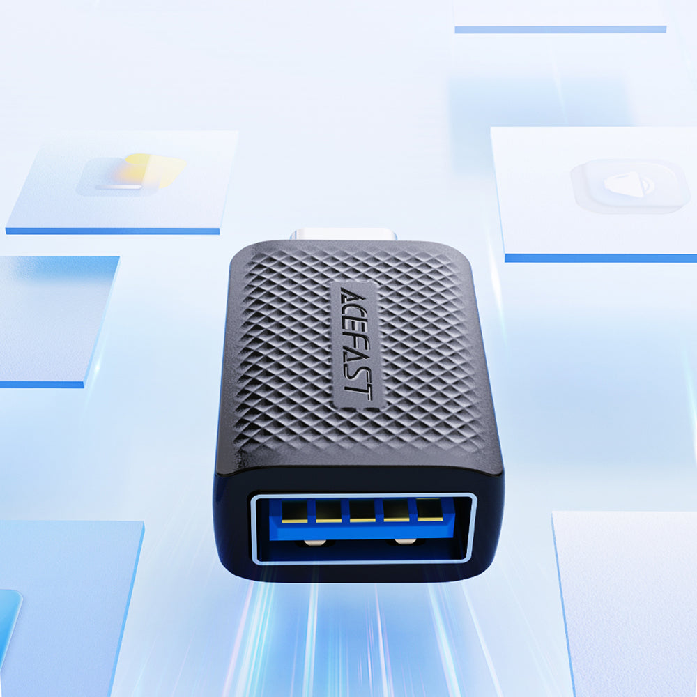 OTG Adapter USB-C - USB-A Acefast J1, Sort