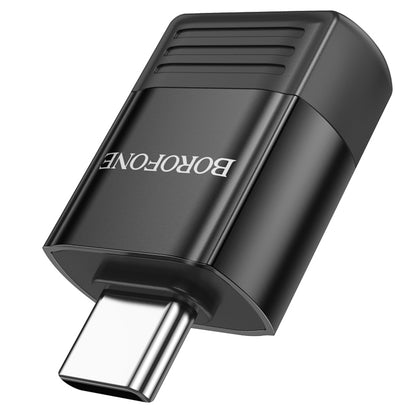 OTG USB-C - USB-A adapter Borofone BV18, Sort