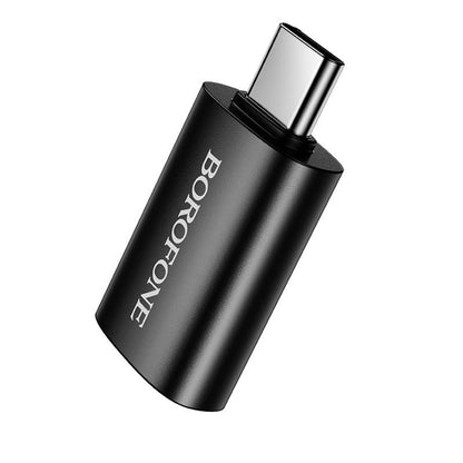 OTG USB-C - USB-A adapter Borofone BV26C, Sort