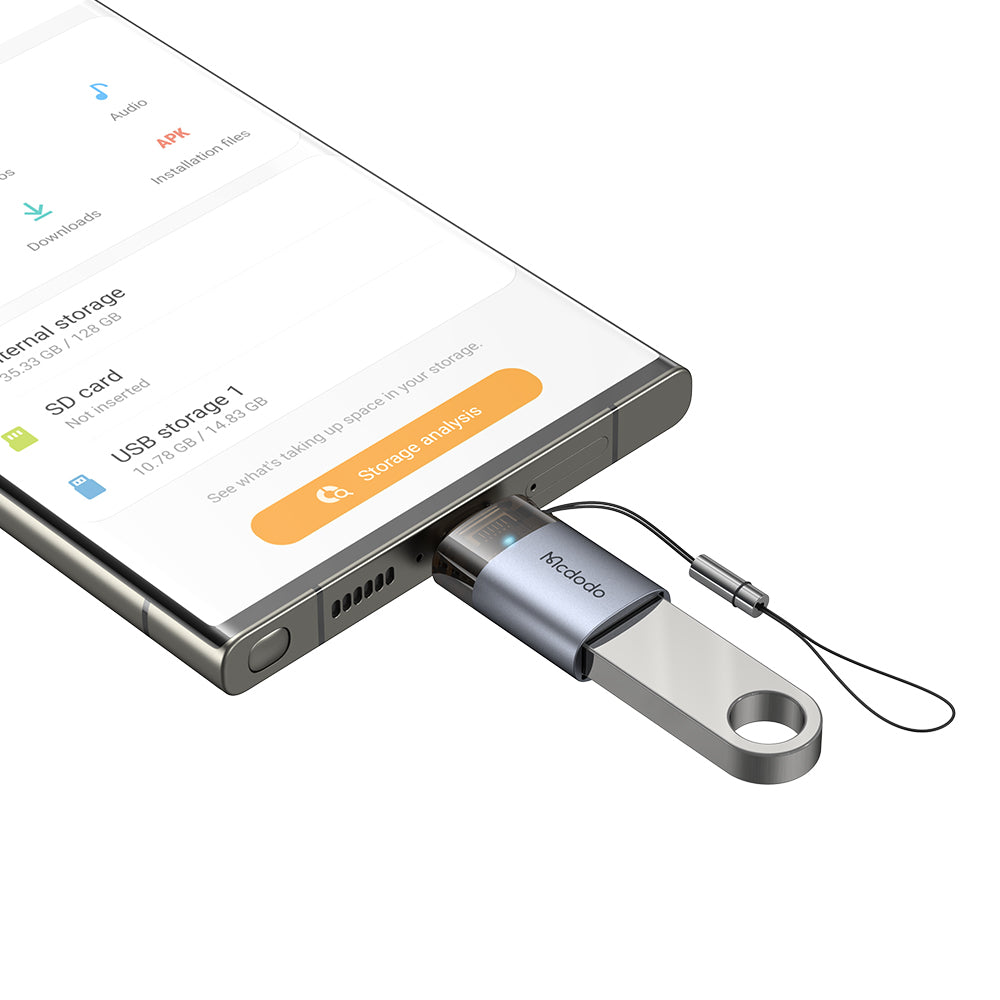 OTG Adapter USB-C - USB-A McDodo OT-7400, Sort