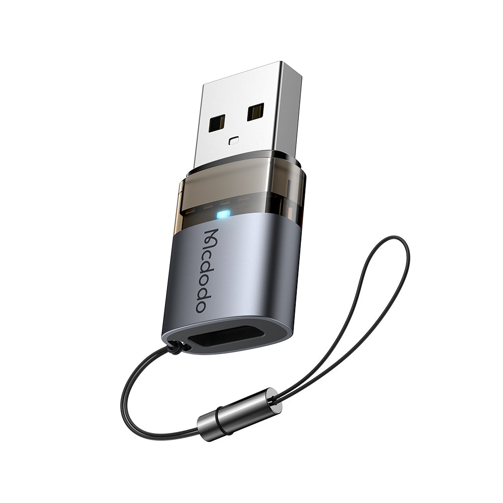 Adapter til Data og Opladning USB-C - USB-A McDodo OT-7580, Sort