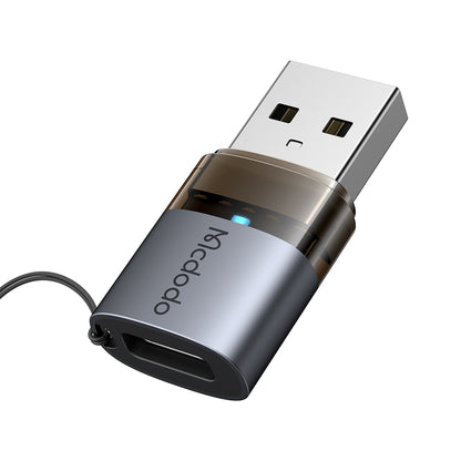 Adapter til Data og Opladning USB-C - USB-A McDodo OT-7580, Sort