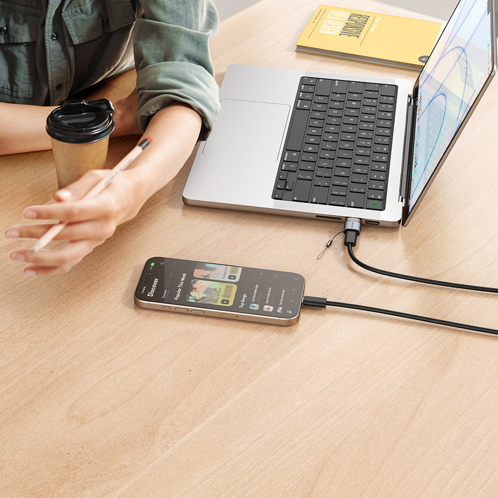 Adapter til Data og Opladning USB-C - USB-A McDodo OT-7580, Sort