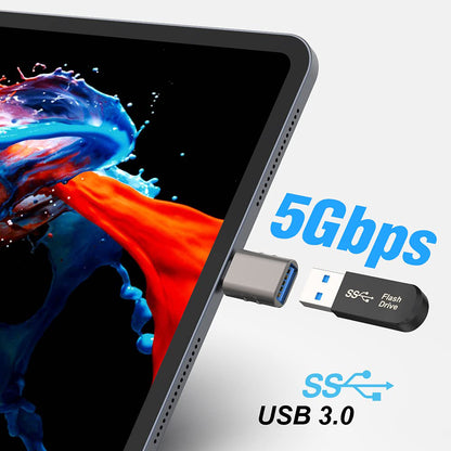 OTG Adapter USB-C - USB-A Techsuit A10 SlateVolt, Grå