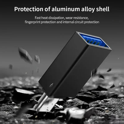 OTG Adapter USB-C - USB-A Techsuit A14 AluCoreX, Sort