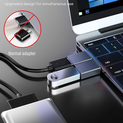 OTG Adapter USB-C - USB-A Techsuit A8 SlateVolt, Grå