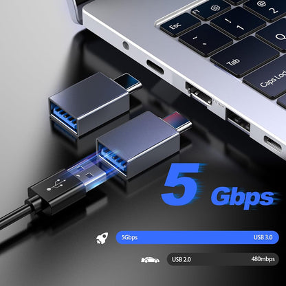 OTG Adapter USB-C - USB-A Techsuit A8 SlateVolt, Grå