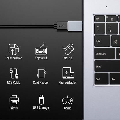 OTG Adapter USB-C - USB-A Techsuit A8 SlateVolt, Grå