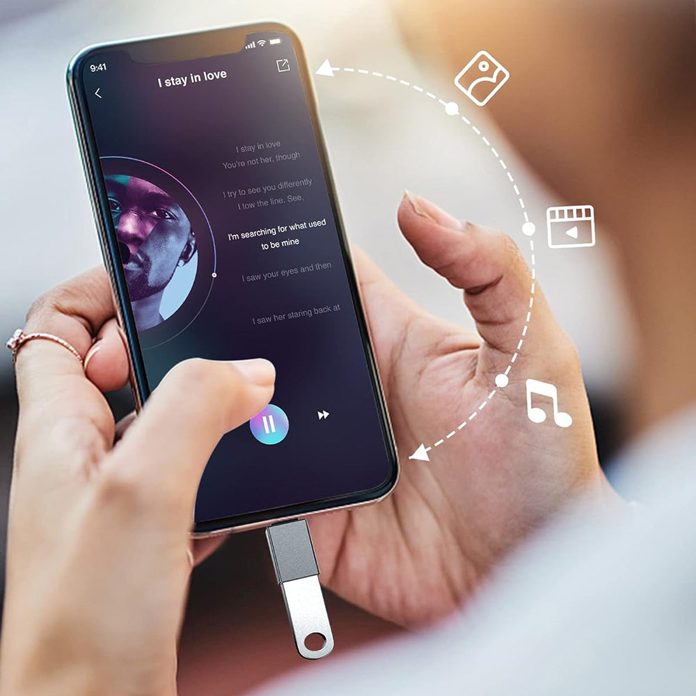 OTG Adapter USB-C - USB-A Techsuit A8 SlateVolt, Grå