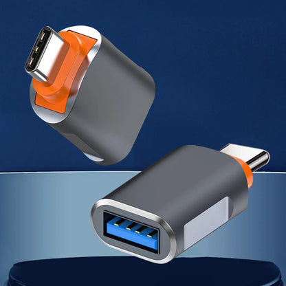 OTG Adapter USB-C - USB-A Techsuit A9 SlateVolt, Grå Orange